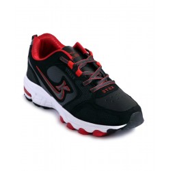Ksaite Black And Red Sport Shoes